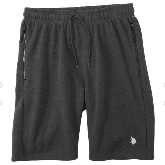 Mens U.S. Polo Assn. Zip Pocket Fleece Shorts - Picture 1 of 2